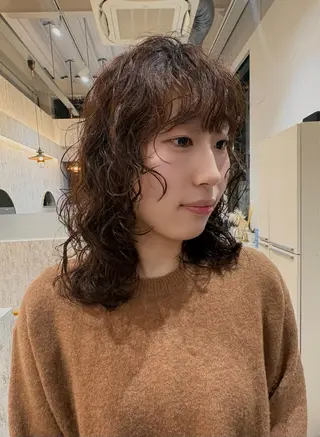 ミディアム パーマ balance.赤田 蒼空のヘアスタイル
