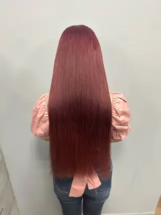 ロング 艶髪/ブリーチカラー 蓮のヘアスタイル