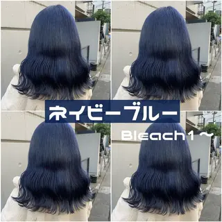 ミディアム カラー ヘアアレンジ 渋谷🩶ハイトーン 🩶FUMUのヘアスタイル