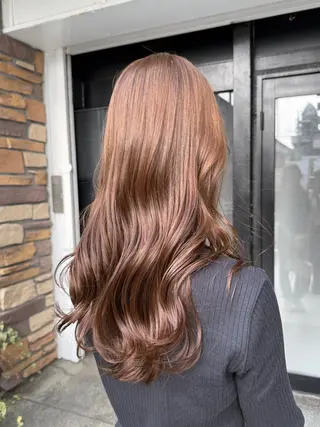 ロング カラー 透明感カラー/パーマ 🌀アオノのヘアスタイル