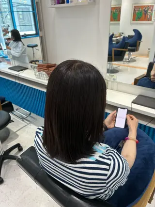 ミディアム 平尾 悠樹のヘアスタイル