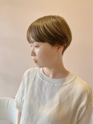 ショート カラー 川間 将彦のヘアスタイル