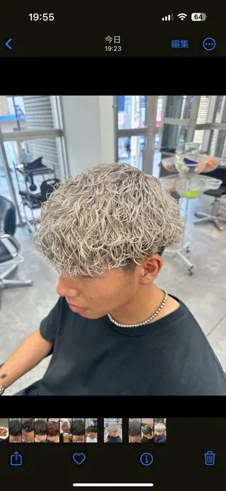 ショート カラー パーマ 海外風パーマ カラー特化園田　楓莉のヘアスタイル