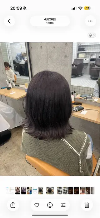 カラー 透明感カラー×艶髪 🍒Mihoのヘアスタイル