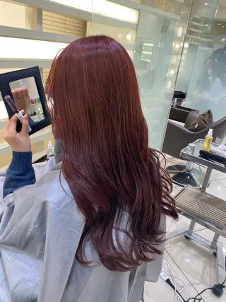 ロング カラー ヘアアレンジ 銀座メンズ専門🖤 叶奈々のヘアスタイル
