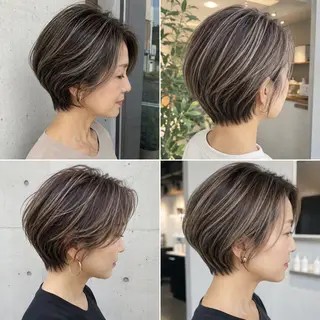 カラー 白髪ぼかしのプロ ✨たいきのヘアスタイル