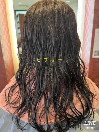 ミディアム パーマ 織田 英之のヘアスタイル