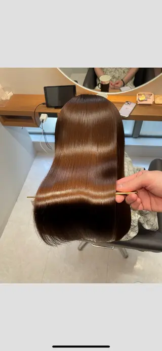ロング 今話題の艶髪矯正 美艶カラー/FUKAのヘアスタイル