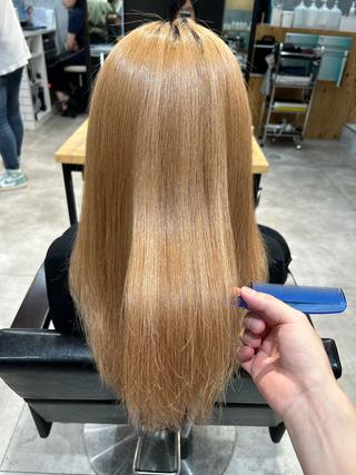 ロング カラー 🌈縮毛矯正№１🌈 newi池袋店⭐江口のヘアスタイル