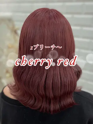 ミディアム カラー いぶきゆう 栄/カットモデルのヘアスタイル