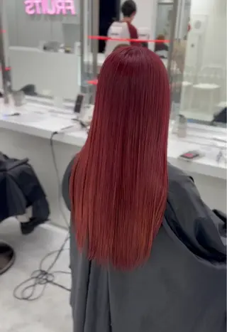 ロング 🎀暖色カラー🎀 韓国ヘア まなかのヘアスタイル