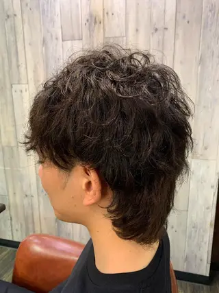 ショート パーマ メンズ 川野 賢のヘアスタイル