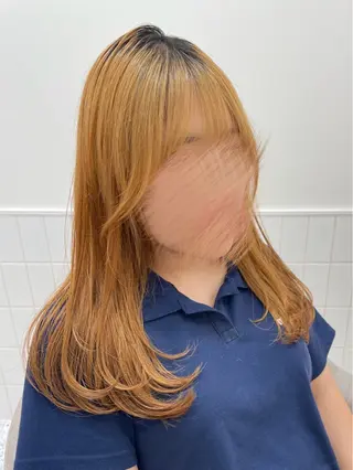 セミロング いぶきゆう 栄/カットモデルのヘアスタイル