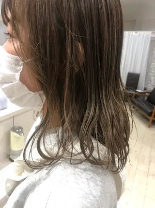 ミディアム カラー NAKAGAWA YUICHIのヘアスタイル