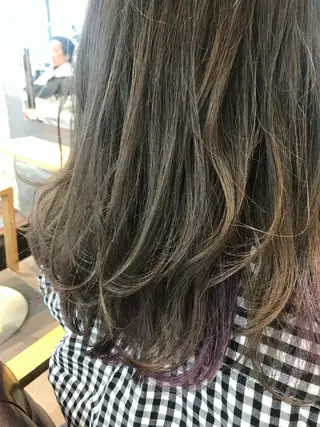 セミロング カラー 塚本 昂のヘアスタイル