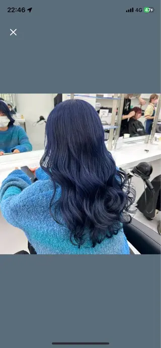 セミロング カラー パーマ ヘアアレンジ 透明感ブリーチカラー 🌈TOMOHIROのヘアスタイル