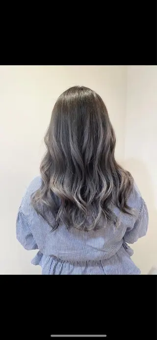 セミロング カラー パーマ ヘアアレンジ キッズ 韓国♡ハイライト ♡YURIのヘアスタイル