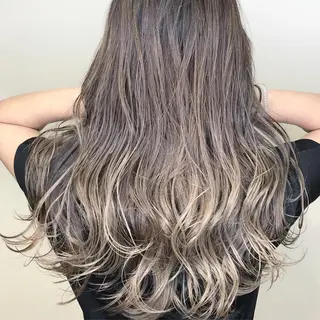 ロング カラー 髪質改善カラー韓国風 レイヤーtudaのヘアスタイル