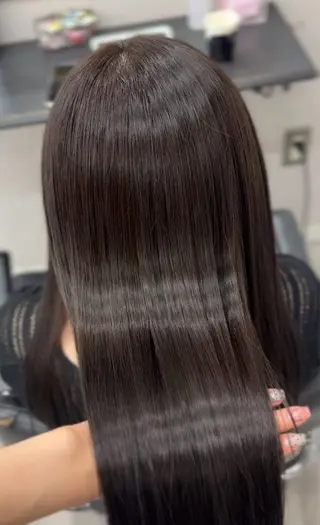 ロング カラー 縮毛矯正/ダブルカラ ー🍒misakiのヘアスタイル
