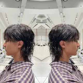 ショート パーマ メンズ 似合わせカットカラー ・パ—マ✨ちえのヘアスタイル