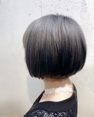 ショート ボブ/縮毛/レイヤー モトナリのヘアスタイル