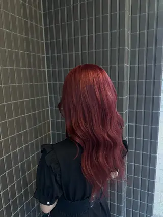 ロング 髪質改善カラー透明感 ダブルカラー幕田のヘアスタイル