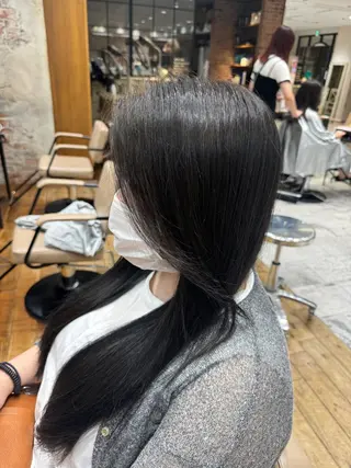 ロング カラー 新宿/透明感カラー/ 髪質改善/早野大空のヘアスタイル