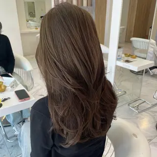 ロング カラー 名古屋ダブルカラー DEAN石川理子のヘアスタイル