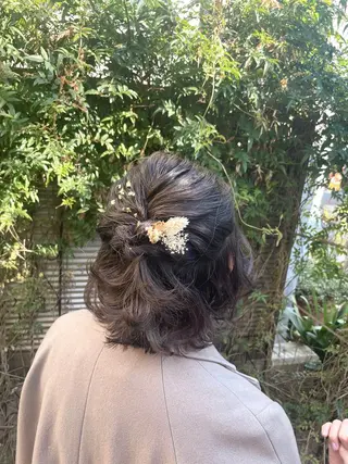 ミディアム ヘアアレンジ ご新規様限定 透明感カラーKANAのヘアスタイル