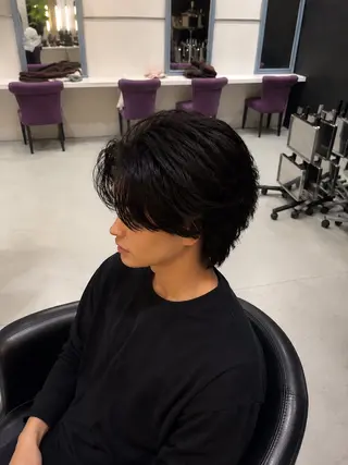 パーマ メンズ 井上 慈温のヘアスタイル