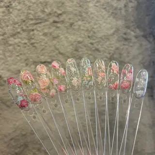 ネイル パラあり！フィルイン 美フォルムのネイルデザイン
