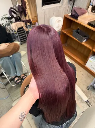 ロング カラー 暗すぎず明るすぎない 透明感カラー/真菜のヘアスタイル