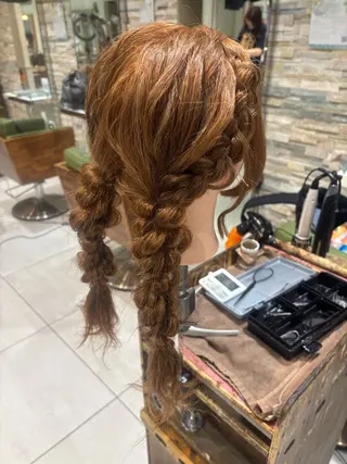 ヘアアレンジ 艶カラー✨ヘア アレンジ🎀Rianのヘアスタイル