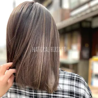 セミロング カラー Hikari /京都駅美容室のヘアスタイル