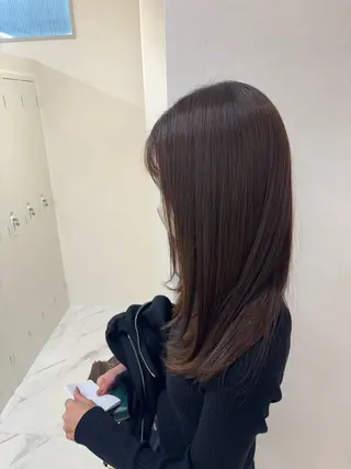 ロング 透明感カラーボブ レイヤー/asukaのヘアスタイル