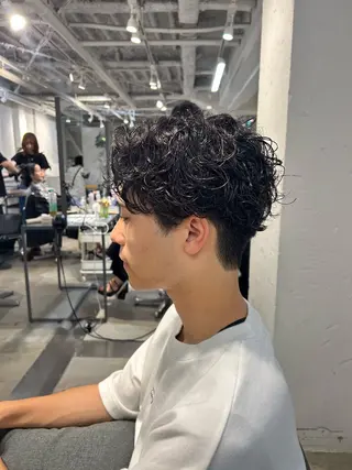 ショート パーマ メンズ清潔感のプロ 💈メンズパーマ藤田のヘアスタイル
