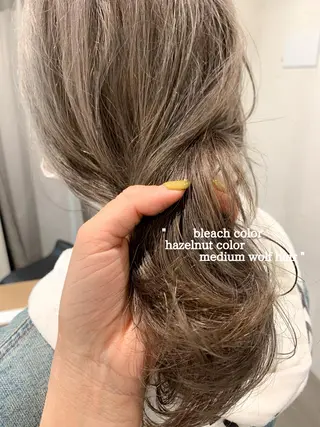 ミディアム カラー ブリーチなしカラー 🌿脇黒丸 彩のヘアスタイル