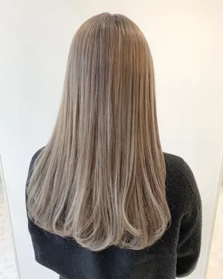 ロング カラー 🇰🇷ブリーチ縮毛 髪質改善七星🇰🇷のヘアスタイル