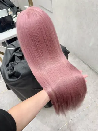 セミロング カラー ヘアアレンジ 天神/ブリーチ/ ブリーチなしカラーのヘアスタイル