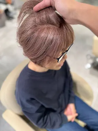 ショート カラー 夜23時まで予約🉑 reverieあきらのヘアスタイル