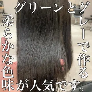 ミディアム カラー 髪質改善 RYOのヘアスタイル