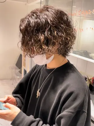 カラー パーマ メンズ SEIGO/カット /メンズパーマ🔥のヘアスタイル