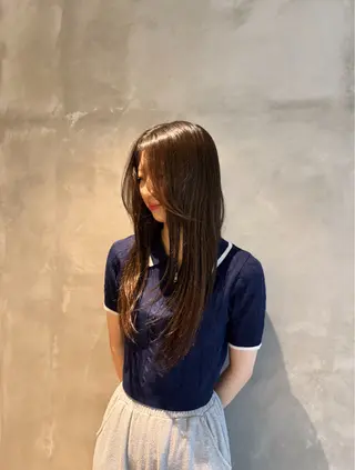 ロング DEPT 西川もかのヘアスタイル