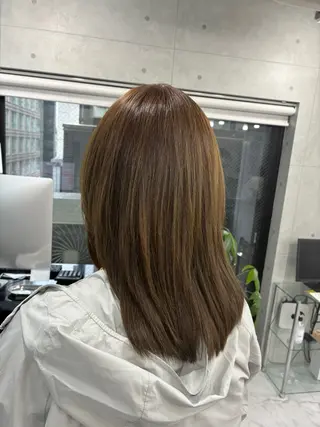 セミロング カラー Endearing 🌟銀座のヘアスタイル