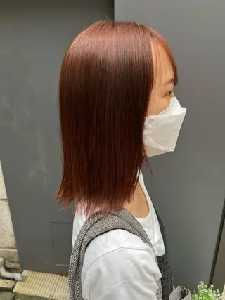 ミディアム カラー 川原大空 無料パーマモデル募集のヘアスタイル