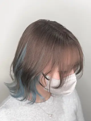 ミディアム カラー 【ハイトーン特化】 🦋森山陽向/大宮のヘアスタイル
