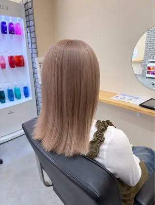 ミディアム 🍒透明感カラー /ダブルカラー🍒のヘアスタイル