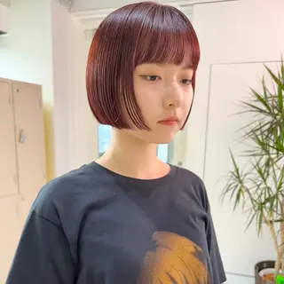 ショート カラー 朝が楽になるパーマ /ミリヤのヘアスタイル