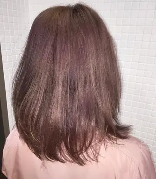 ミディアム カラー ヘアアレンジ 🪄🫧ハイトーン/ 乙津茜🐰L'wisのヘアスタイル