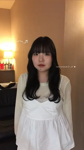カラー YOKE 桃山台 SAKI♩ ܸのヘアスタイル